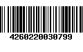 Código de Barras 4260220030799