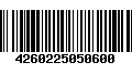 Código de Barras 4260225050600