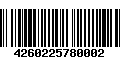 Código de Barras 4260225780002