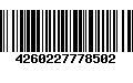 Código de Barras 4260227778502