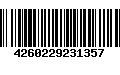 Código de Barras 4260229231357