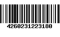 Código de Barras 4260231223180