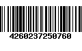 Código de Barras 4260237250760