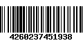 Código de Barras 4260237451938