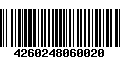 Código de Barras 4260248060020