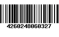 Código de Barras 4260248060327