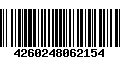 Código de Barras 4260248062154