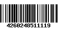 Código de Barras 4260248511119