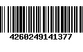 Código de Barras 4260249141377