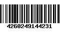 Código de Barras 4260249144231