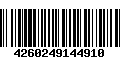 Código de Barras 4260249144910