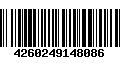 Código de Barras 4260249148086