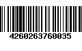 Código de Barras 4260263760035