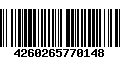 Código de Barras 4260265770148