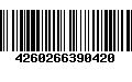 Código de Barras 4260266390420