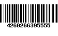 Código de Barras 4260266395555