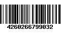 Código de Barras 4260266799032