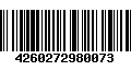 Código de Barras 4260272980073