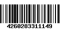 Código de Barras 4260283311149