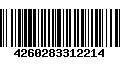 Código de Barras 4260283312214