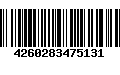 Código de Barras 4260283475131