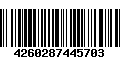 Código de Barras 4260287445703