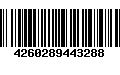 Código de Barras 4260289443288