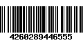 Código de Barras 4260289446555