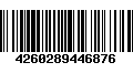 Código de Barras 4260289446876