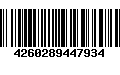 Código de Barras 4260289447934