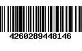 Código de Barras 4260289448146