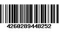 Código de Barras 4260289448252