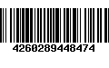 Código de Barras 4260289448474