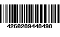 Código de Barras 4260289448498