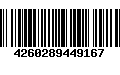 Código de Barras 4260289449167