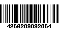 Código de Barras 4260289892864