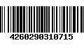 Código de Barras 4260290310715