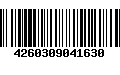 Código de Barras 4260309041630