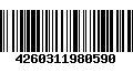 Código de Barras 4260311980590