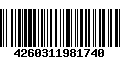 Código de Barras 4260311981740