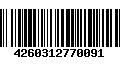 Código de Barras 4260312770091