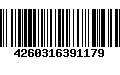 Código de Barras 4260316391179