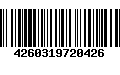 Código de Barras 4260319720426