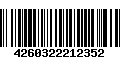 Código de Barras 4260322212352