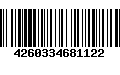 Código de Barras 4260334681122