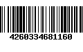 Código de Barras 4260334681160