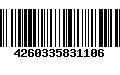 Código de Barras 4260335831106