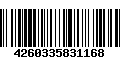 Código de Barras 4260335831168