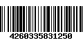 Código de Barras 4260335831250