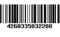 Código de Barras 4260335832288